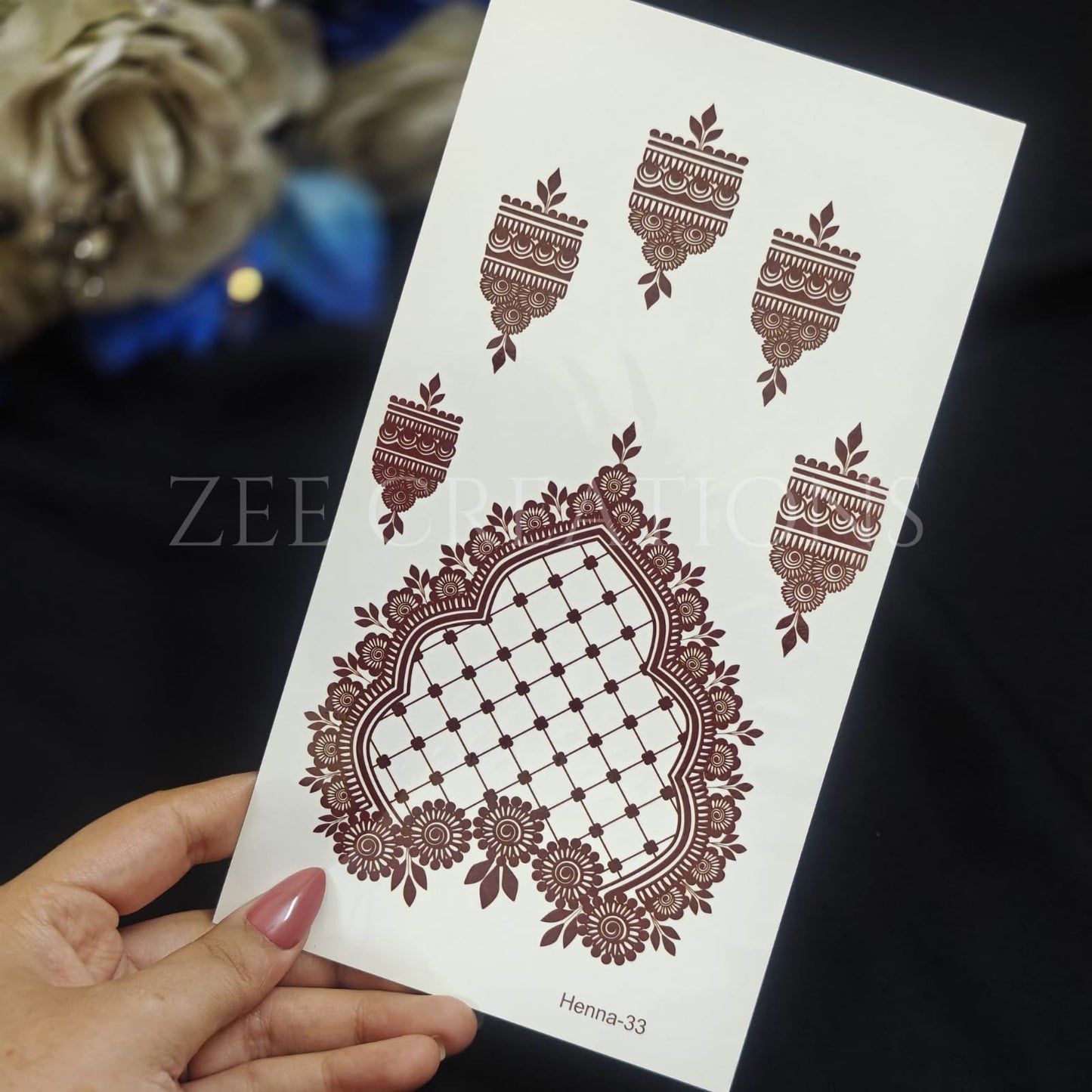 Henna Tattoo (Single Sided)