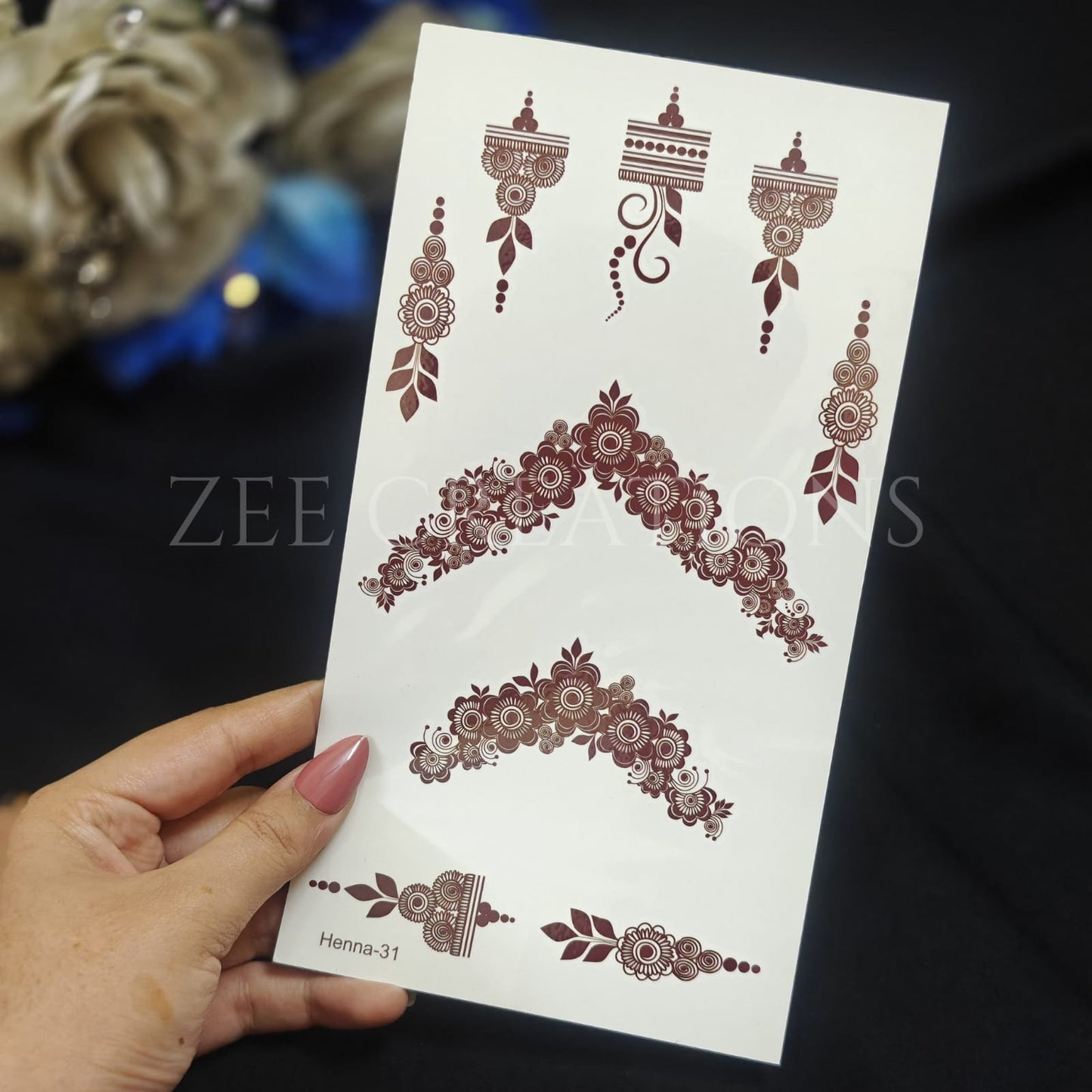 Henna Tattoo (Single Sided)
