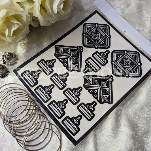 Henna Stencil (Double Side)