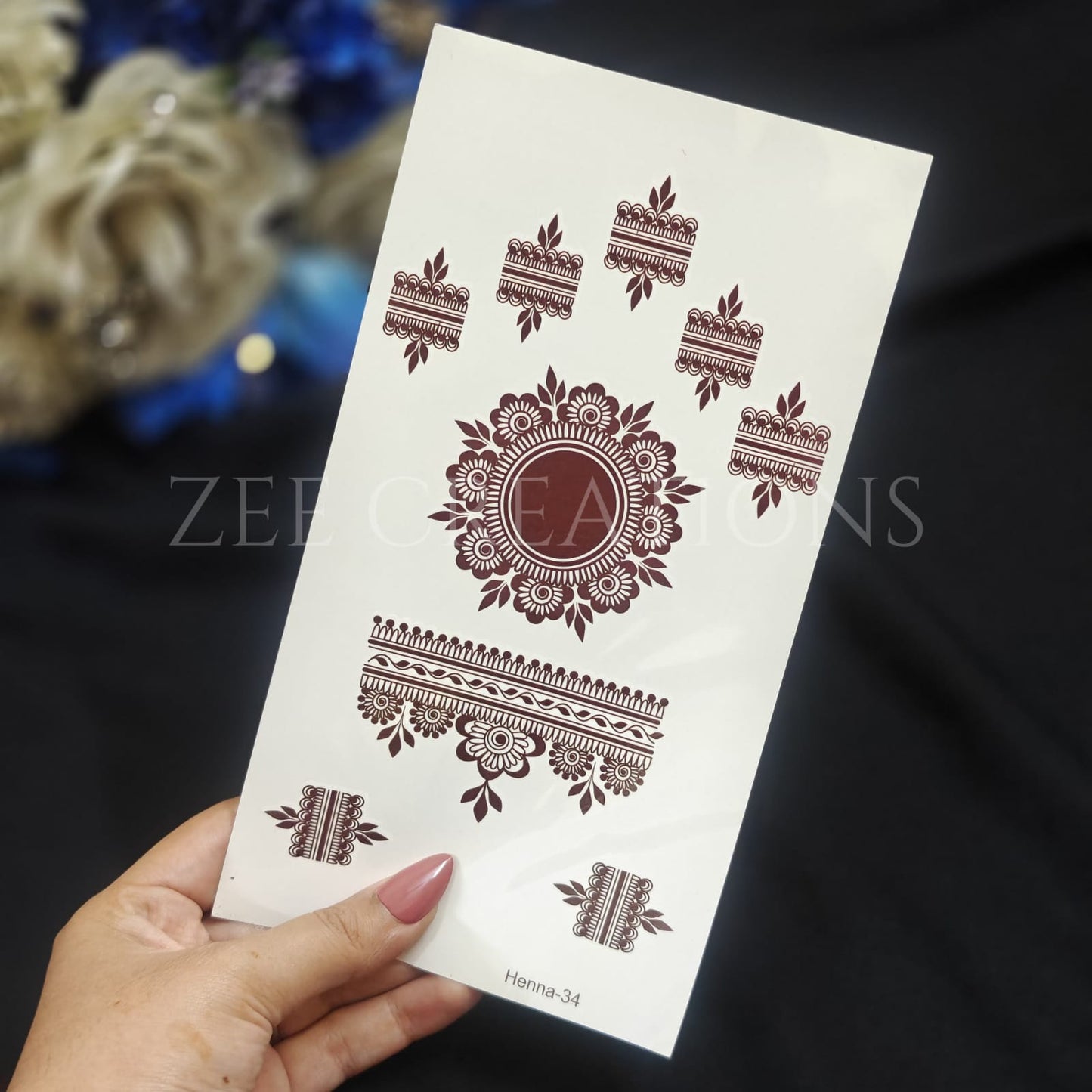 Henna Tattoo (Single Sided)
