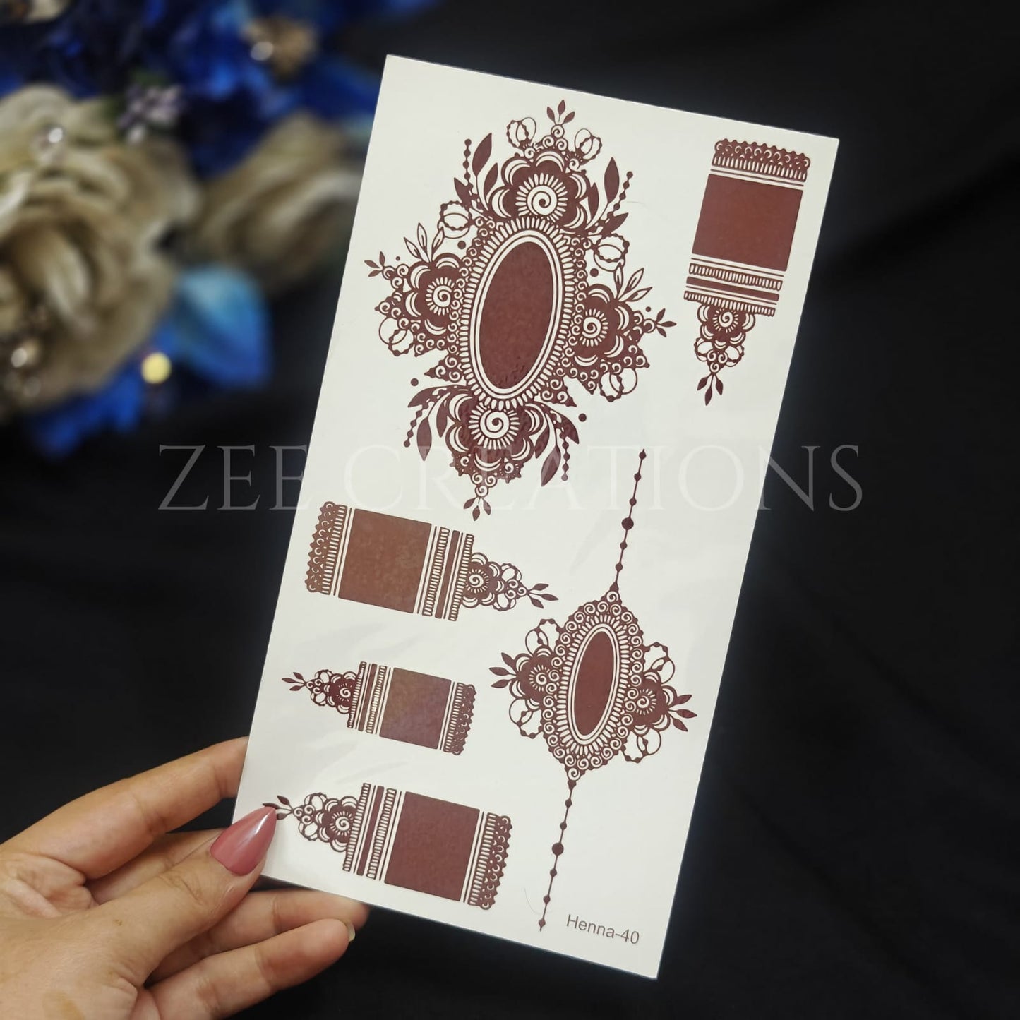 Henna Tattoo (Single Sided)