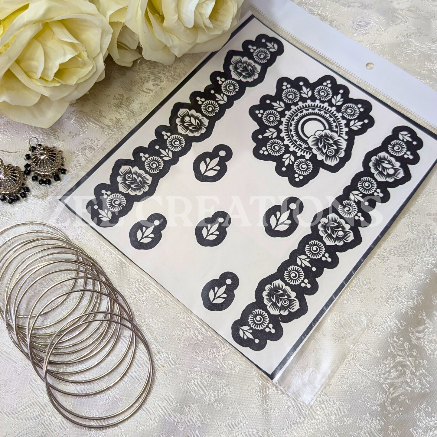 Feet Henna Stencil (Pair)