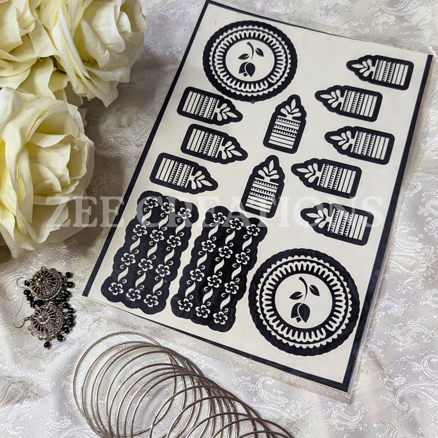 Henna Stencil (Double Side)