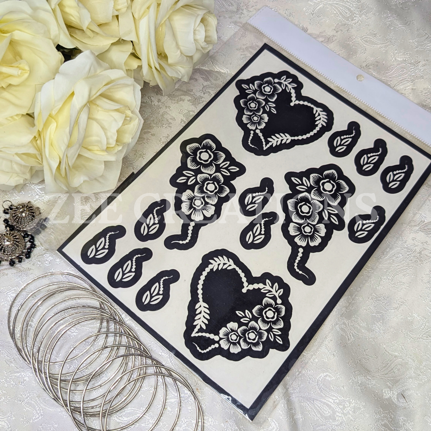 Henna Stencil (Double Side)