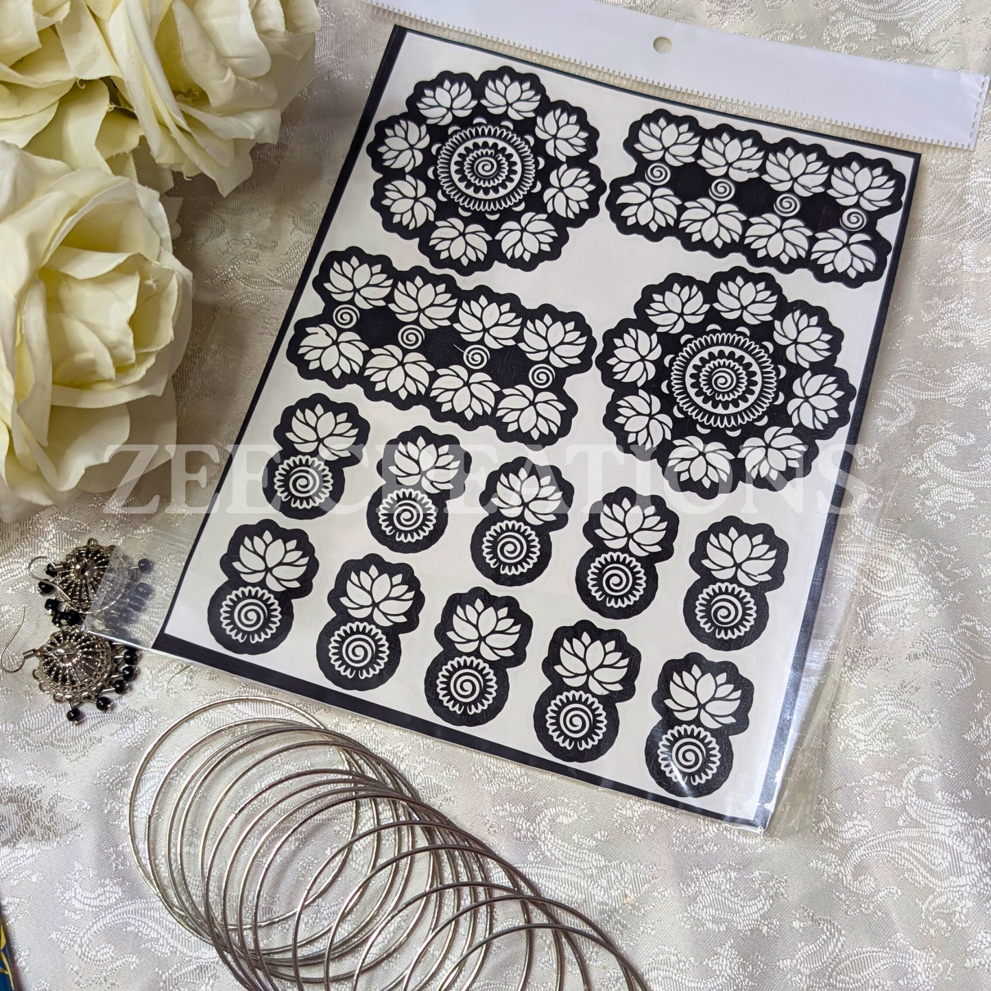 Henna Stencil (Double Side)