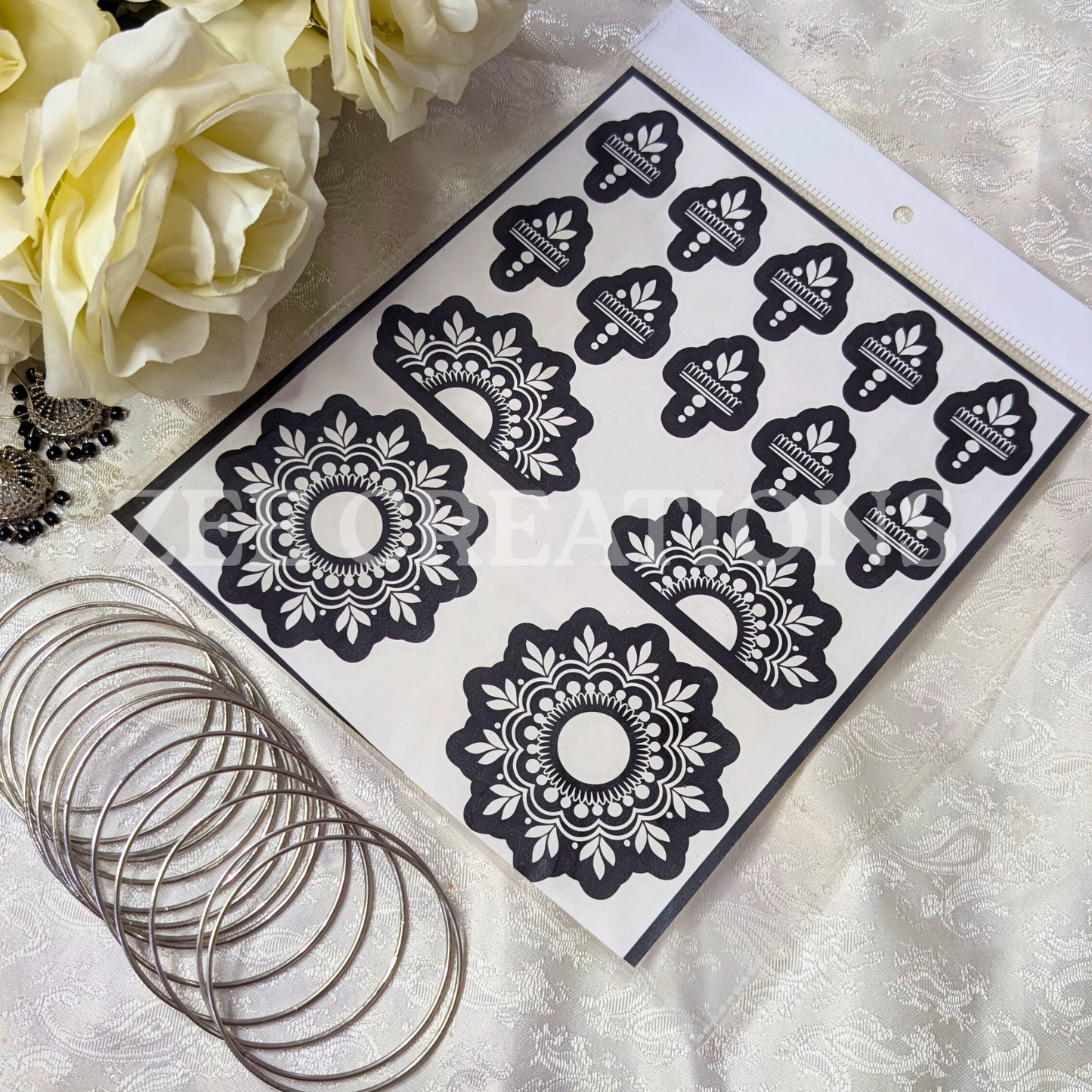 Henna Stencil (Double Side)