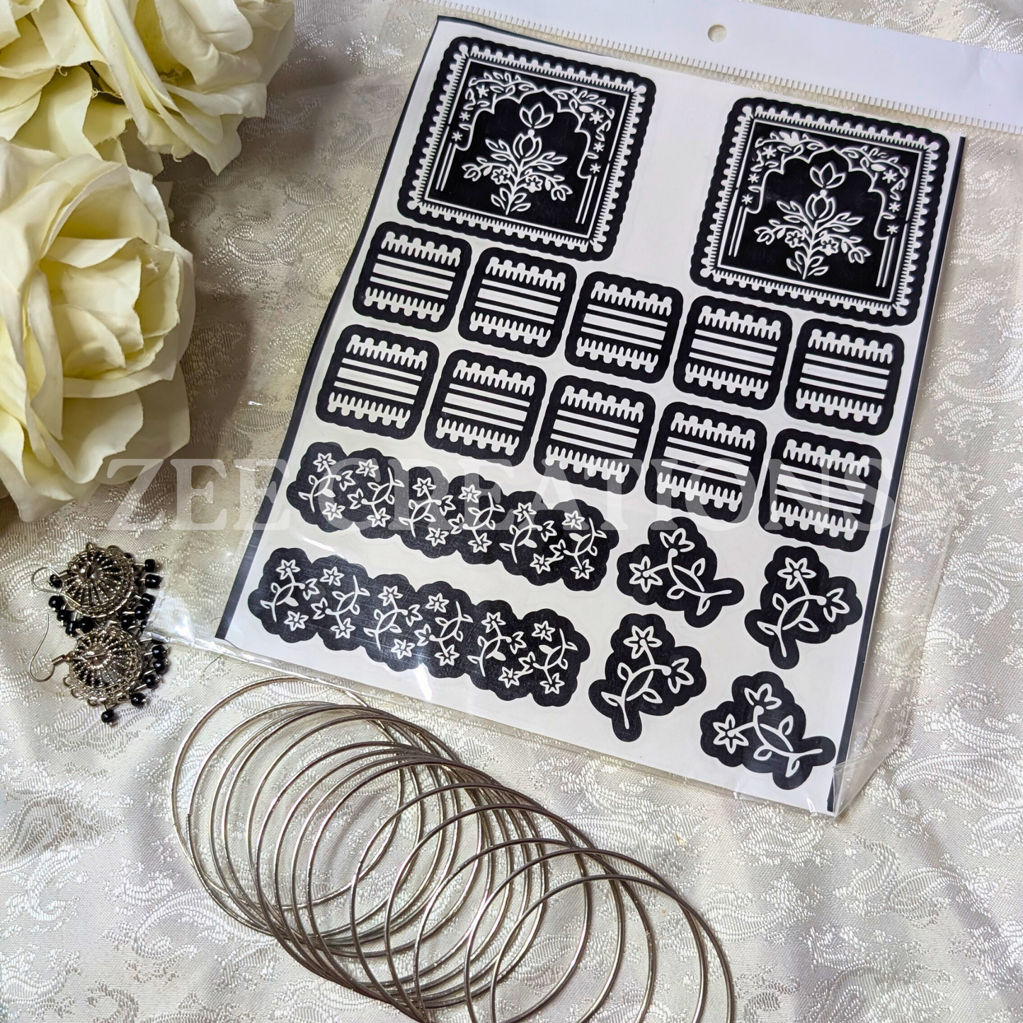 Henna Stencil (Double Side)