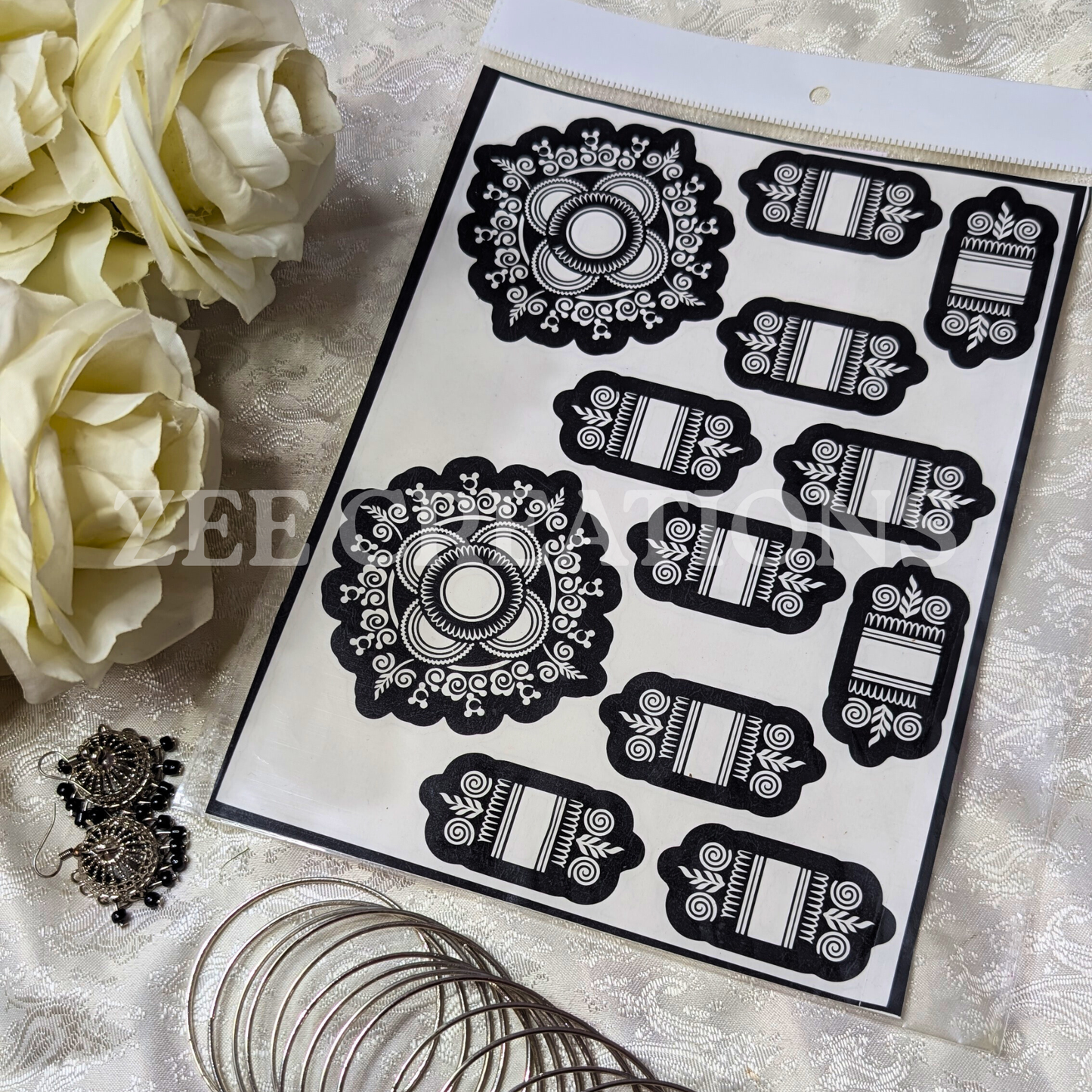 Henna Stencil (Double Side)