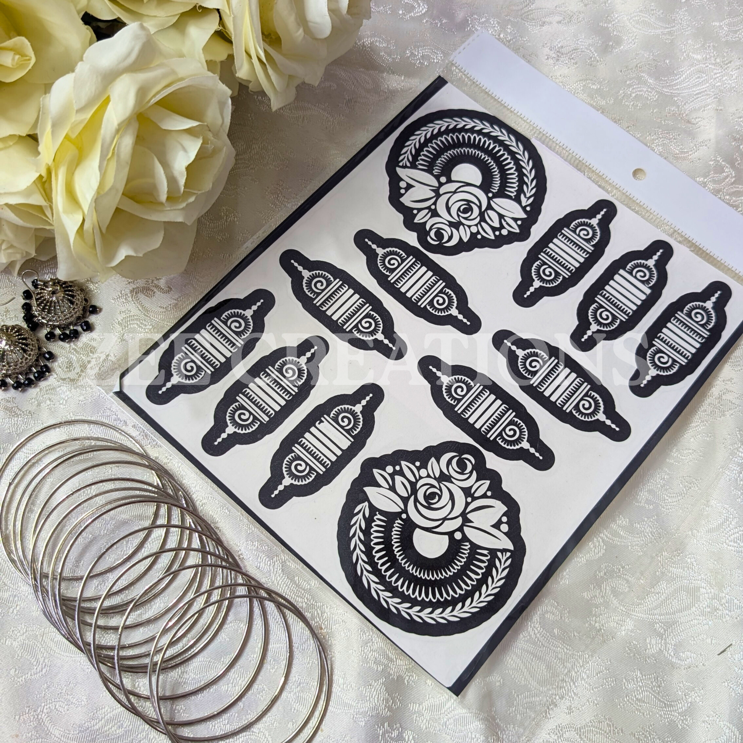 Henna Stencil (Double Side)