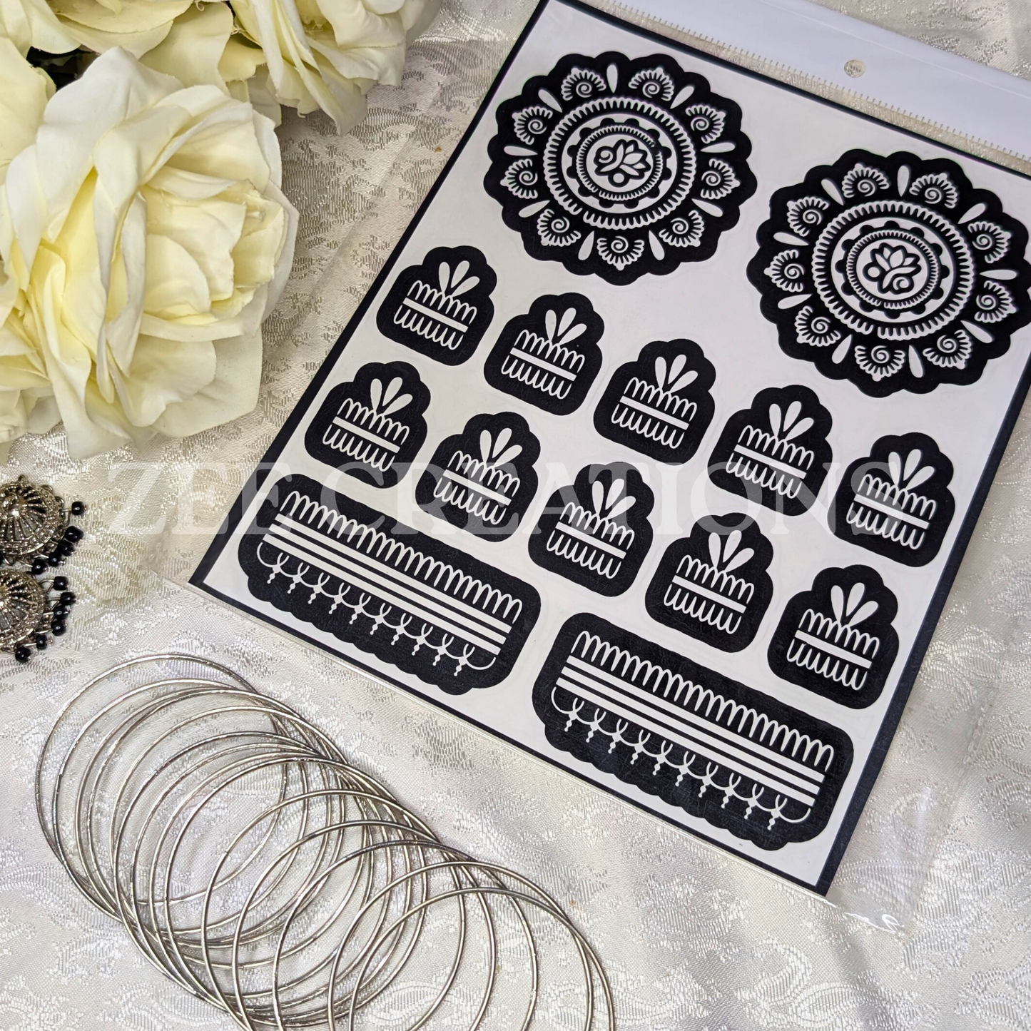 Henna Stencil (Double Side)