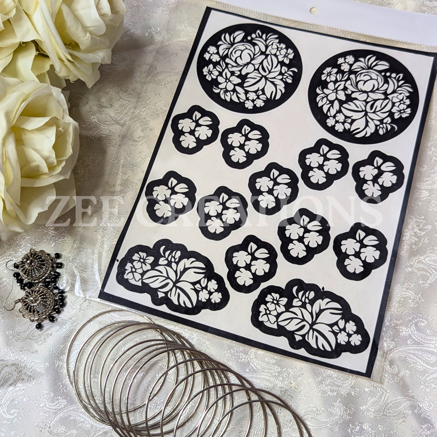 Henna Stencil (Double Side)