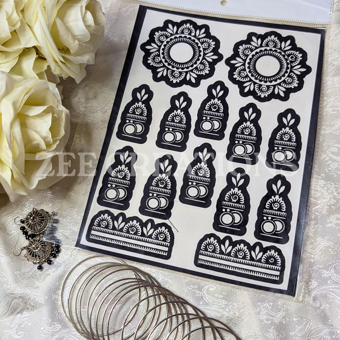 Henna Stencil (Double Side)