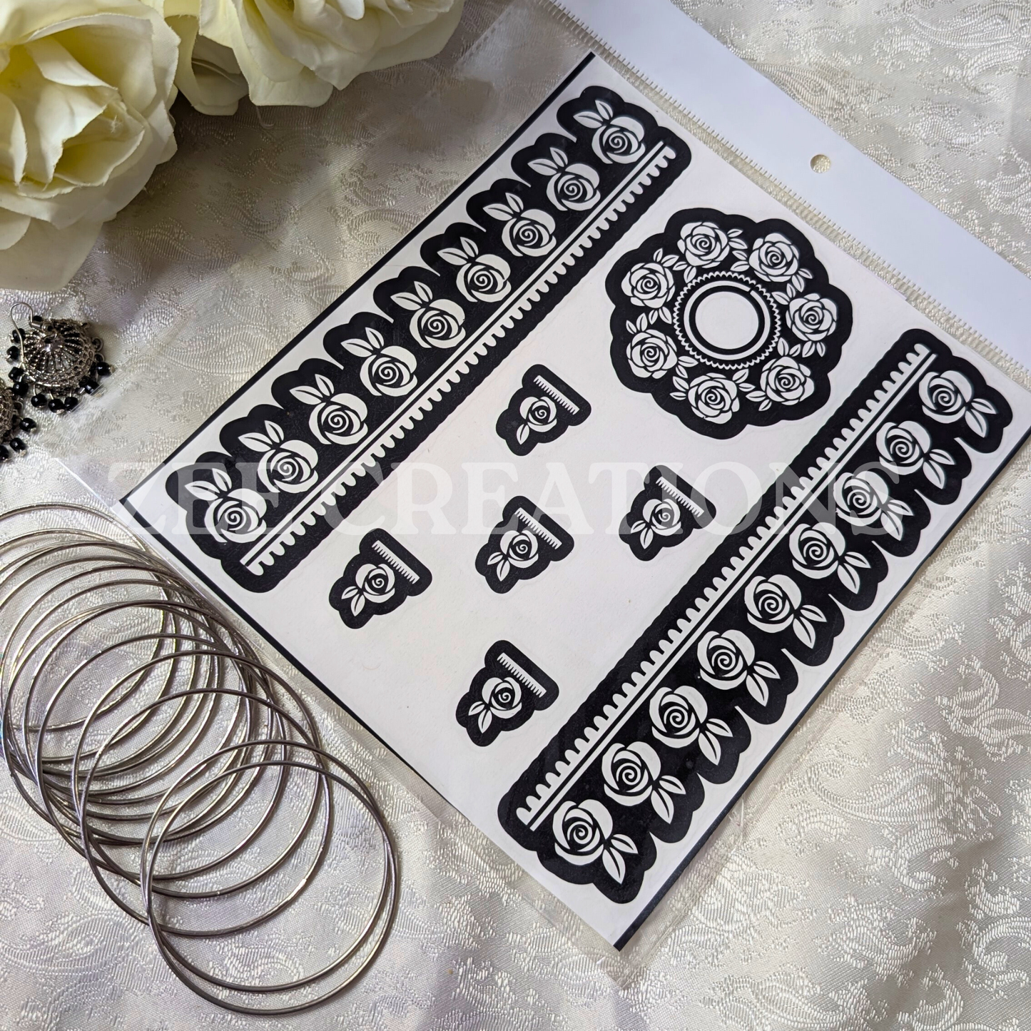 Feet Henna Stencil (Pair)