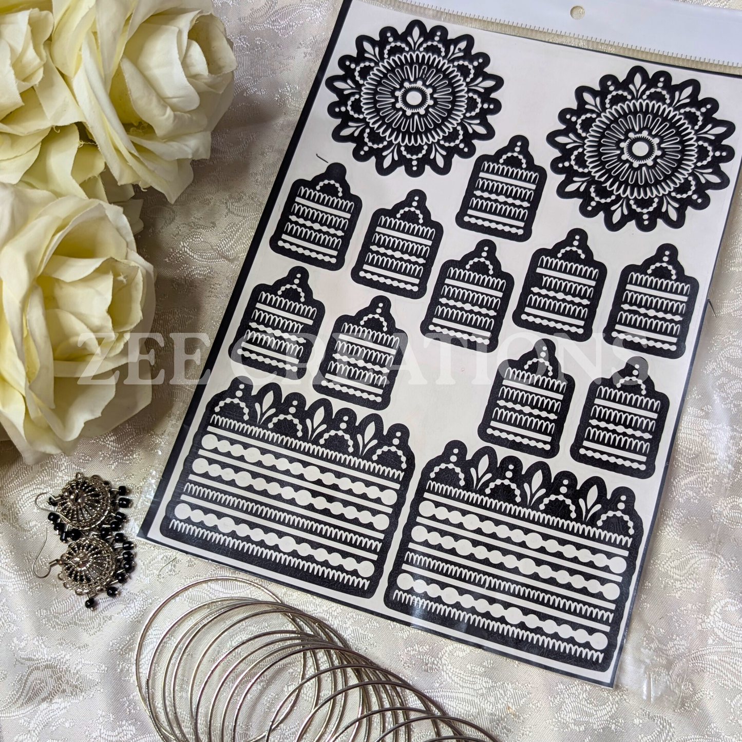 Henna Stencil (Double Side)