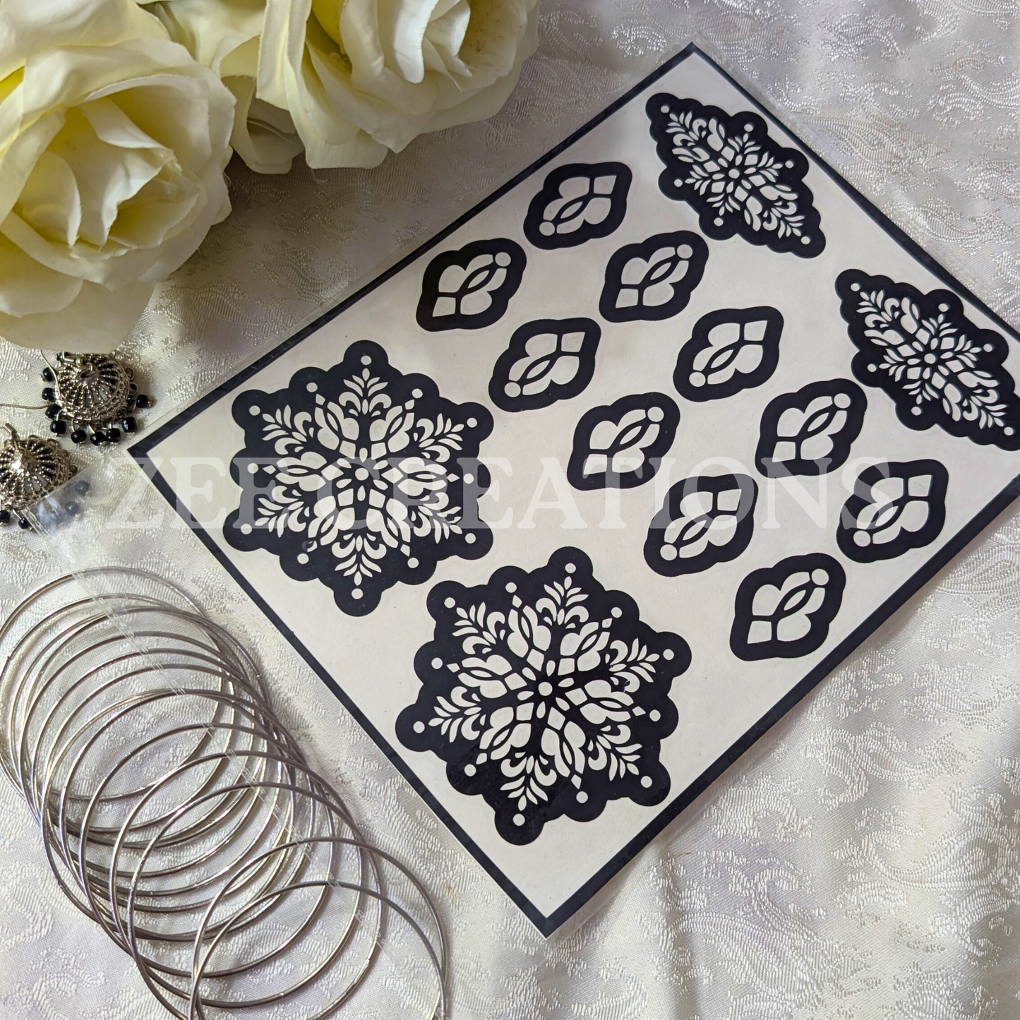 Henna Stencil (Double Side)