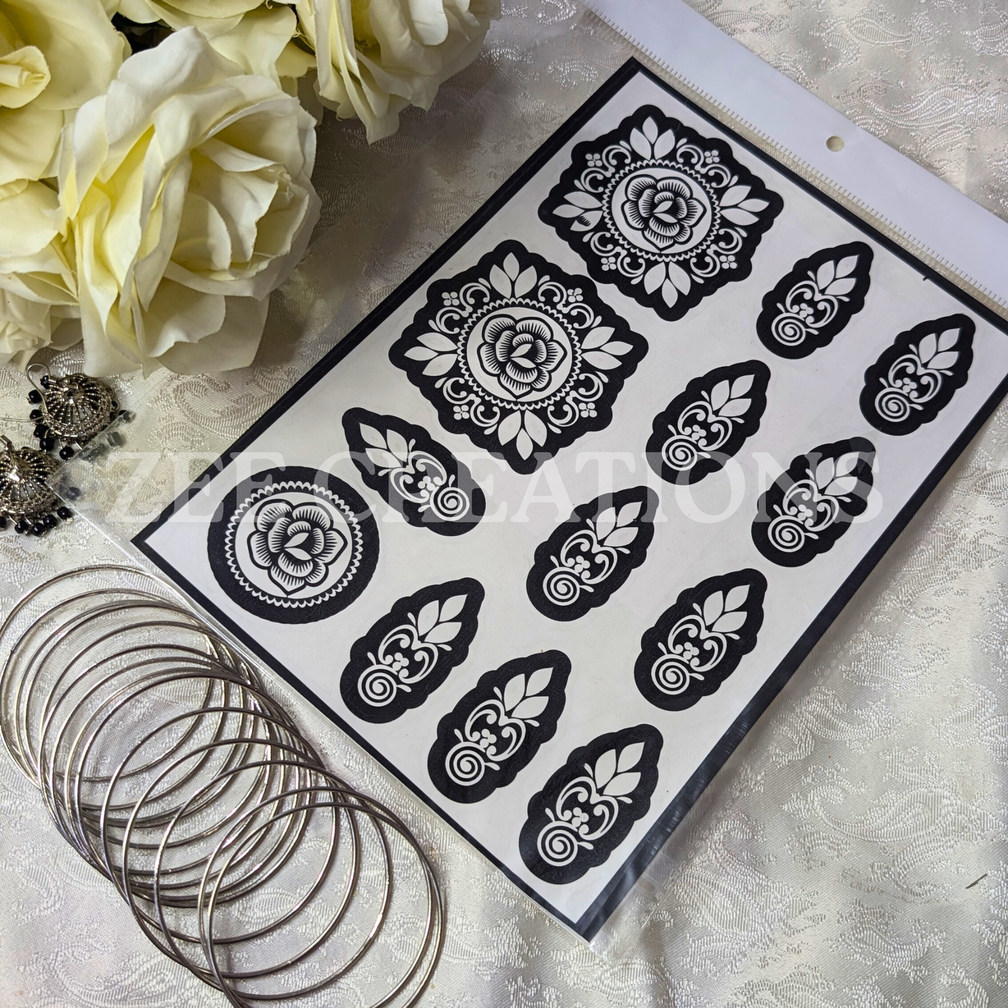 Henna Stencil (Double Side)