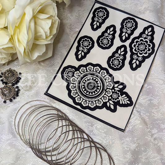 Henna Stencils (Single Side)